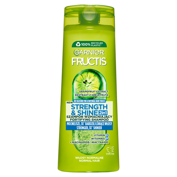 Garnier Fructis Strength & Shine 2in1 Szampon wzmacniający 400 ml