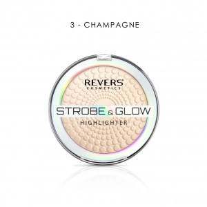 ROZSWIETLACZ DO TWARZY 1KOL STROBE&GLOW 03 CHAMPAGNE