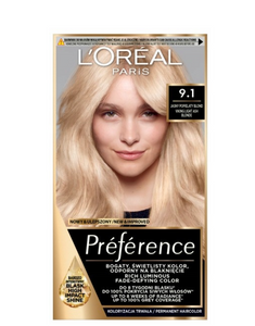 L'Oréal Paris Préférence Hair Color 9.1 Oslo Very Light Ash Blonde