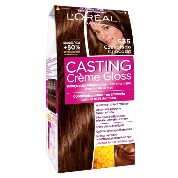 L'Oreal Paris Casting Creme Gloss Farba do włosów 535 czekolada