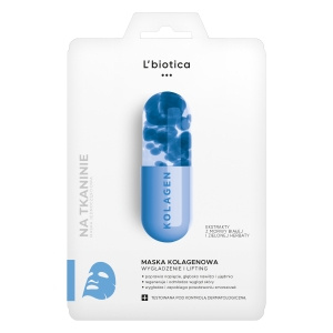 L'biotica Maska kolagenowa na tkaninie - wygładza i liftinguje 23 ml