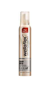 Wella Wellaflex Shine & Hold Haarschaum mit ultrastarkem Halt, 200 ml