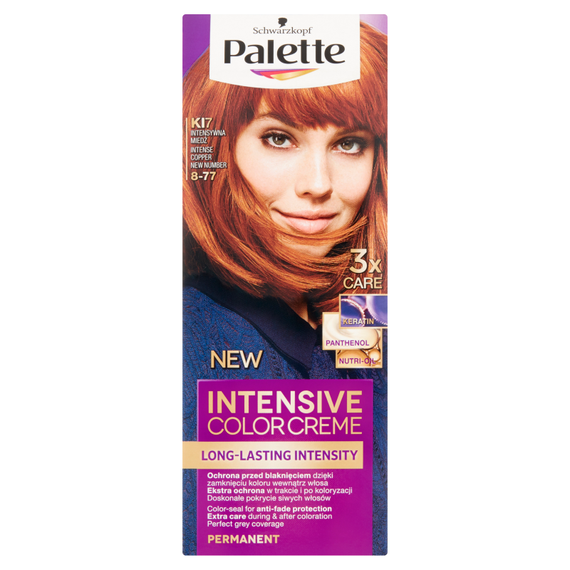 Schwarzkopf Palette Intensive Color Creme farba do włosów w kremie 8-77 (KI7) Intensywna Miedź