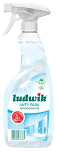 Ludwik Płyn do mycia szyb i luster anty para 600 ml