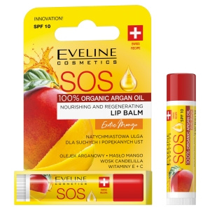 Eveline Cosmetics S.O.S. Odżywczo-regenerujący balsam do ust Mango