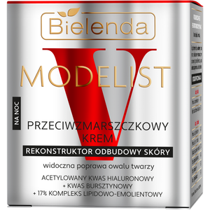 Bielenda V Modelist Przeciwzmarszczkowy krem rekonstruktor odbudowy skóry na noc 50 ml