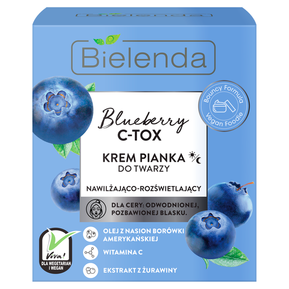 Bielenda Blueberry C-Tox Face Foam Cream 40g