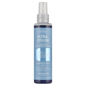 Joanna Ultra Color Płukanka w sprayu niebieska 150 ml - Neutralizacja żółtych refleksów