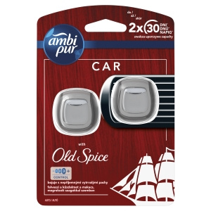 Ambi Pur Car Old Spice Car Air Freshener Starter Kit, 2 pcs.