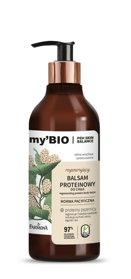 my'BIO Regenerujący balsam proteinowy morwa pacyficzna 400ml