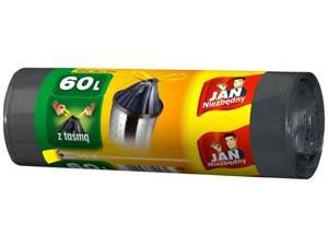 Jan Niezbędny Garbage bags with tape 60 l 12 pieces