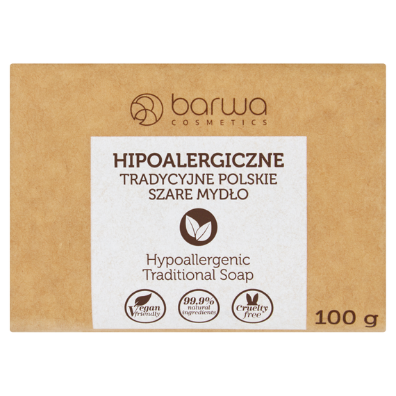 BARWA MYDŁO W KOSTCE 100G SZARE NATURALNE