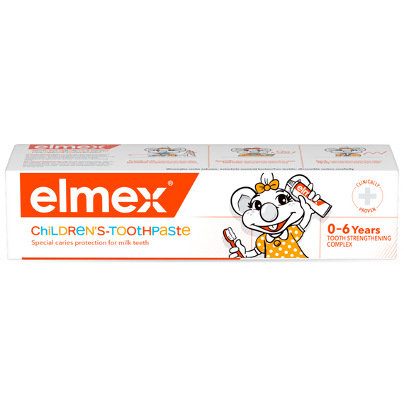 Elmex Zahnpasta für Kinder von 0 bis 6 Jahren mit einem Fluoridgehalt von 1000 ppm