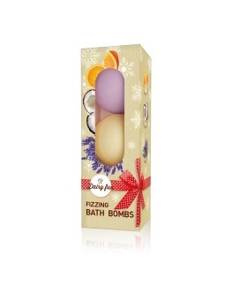 Dairy Fun Orange Coconut Brownie Lavender Fizzy Bath Bombs 3 x 100 g