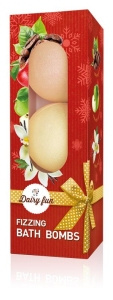 Dairy Fun Coffee Apple with Caramel Vanilla Fizzy Bath Bombs 3 x 100 g