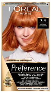 L'Oréal Paris Préférence Hair dye copper mango 74 Dublin