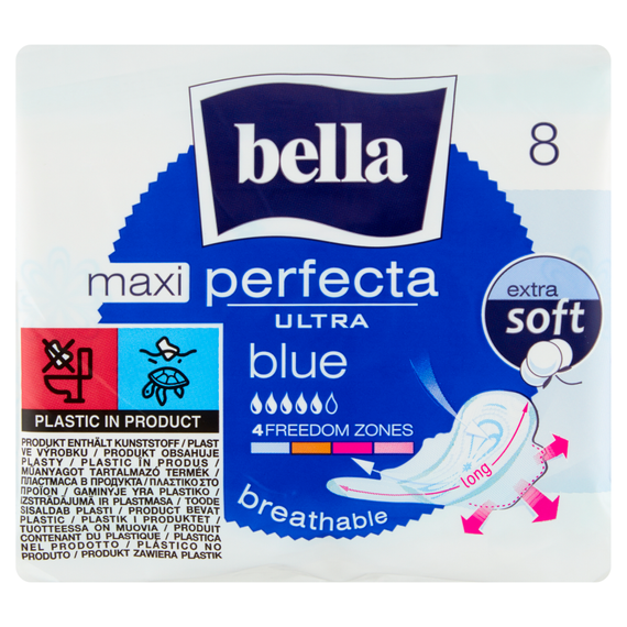 Bella Perfecta Ultra Maxi Blue Sanitary Pads 8 pcs.