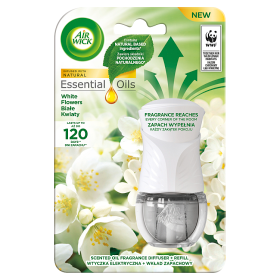 Air Wick Essential Oils Electric Air Freshener and Refill White Flowers 19 ml