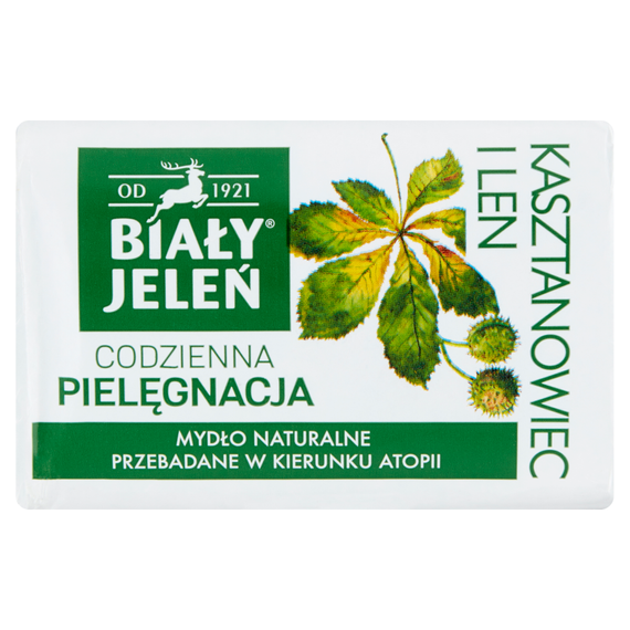 Biały Jeleń Mydło naturalne kasztanowiec i len 100 g