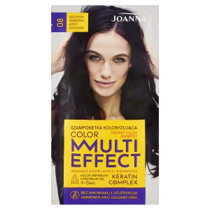 Joanna Multi Effect color Coloring shampoo juicy eggplant 08 35 g