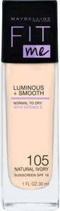 Maybelline Fit Me Luminous Smooth Foundation podkład do twarzy 105 NATURAL IVORY 30ml
