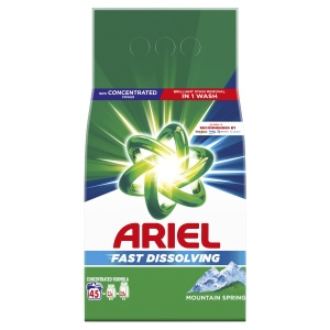 Ariel Washing Powder 2.475kg, kg washes, Mountain Spring