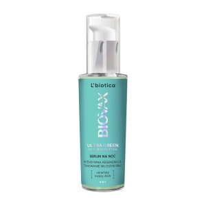 L'biotica Biovax Glamour Ultra Green for Brunettes night hair serum 100 ml