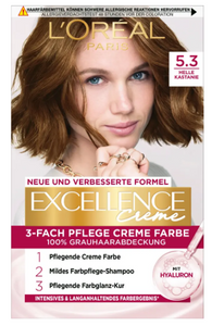 L'Oreal Excellence Creme Haarfarbe 5.3 Helles Kastanie