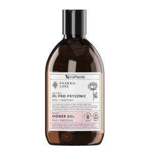 Pharma Care Vis Plantis Naturalny żel pod prysznic, róża + proteiny 500 ml