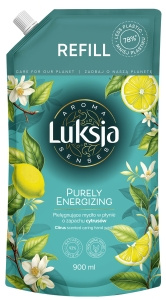 Luksja Aroma Senses Pflegende Flüssigseife mit Zitrusduft, Nachfüllpackung 900 ml