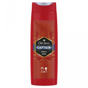 Old Spice Captain Men's Shower Gel and Shampoo 400ml Long-lasting freshness