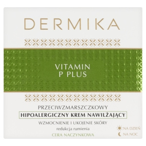 Dermika Vitamin P Plus Hypoallergene Anti-Falten-Feuchtigkeitscreme für Tag und Nacht 50 ml
