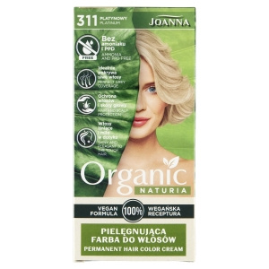 Joanna Naturia Organic Pielęgnująca farba do włosów platynowy 311