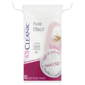Cleanic Pure Effect Płatki kosmetyczne 60 sztuk