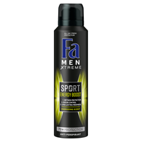 Fa Men Sport Energy Boost 72h Antiperspirant spray with a stimulating scent of ginger and lemon 150 ml