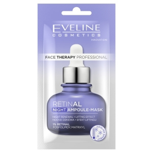Eveline Cosmetics Face Therapy Professional Ampullenmaske Cremige Nachtmaske, Retinal 8 ml