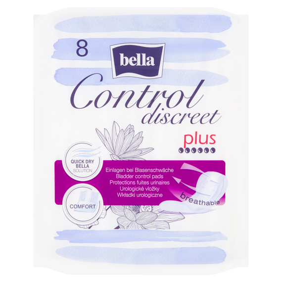 Bella Control Discreet Plus Wkładki urologiczne 8 sztuk