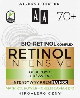 AA Retinol Intensive 70+ intensive Nachtcreme Rekonstruktion + Pflege 50 ml