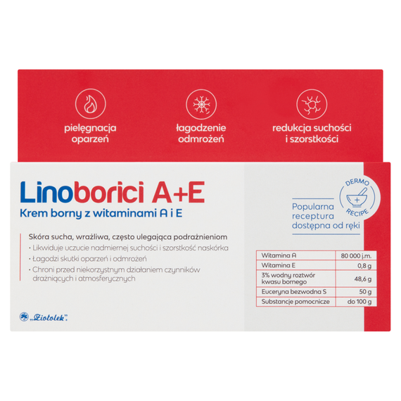 Linoborici A+E Krem borny z witaminami A i E 50 g