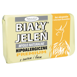 Biały Jeleń Mydło naturalne owies i len 100 g