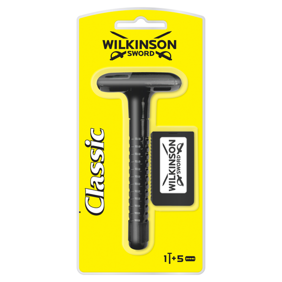 Wilkinson Sword Classic Rasierer und Rasierklingen, 5 Stück