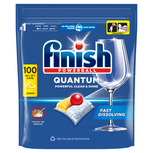 Finish Quantum Lemon Kapsułki do mycia naczyń w zmywarce 1040 g (100 sztuk)