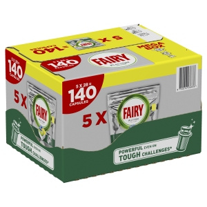 Fairy Platinum Lemon All-in-One-Geschirrspülerkapseln, 140 Tabletten