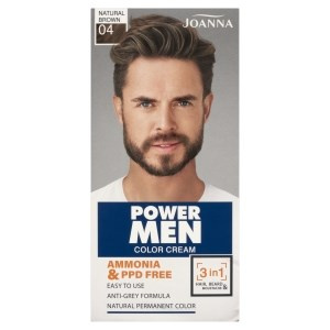Joanna Power Men Color Cream Farba 04 Natural Brown