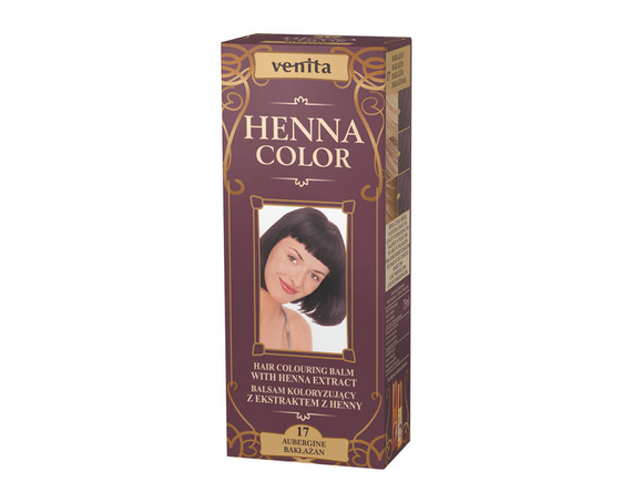 HAIR COLOURING BALM WITH HENNA EXTRACT EGGPLANT NO. 17