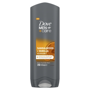 Dove Men+Care Sandalwood + Vanilla Żel pod prysznic 3 w 1 250 ml