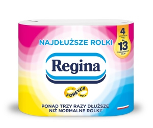 Regina Papier toaletowy najdłuższe rolki 4 rolki