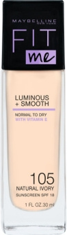 Maybelline Fit Me Luminous Smooth Foundation podkład do twarzy 105 NATURAL IVORY 30ml