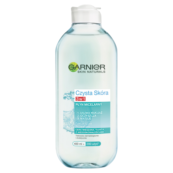 Garnier Skin Naturals Czysta Skóra Płyn micelarny 3w1 400 ml