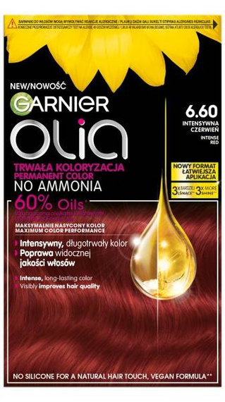 Garnier Olia Farba do włosów 6.60 Intensywna Czerwień